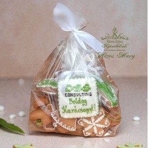 Exkluzív céges Karácsonyi mézes válogatás egyedi logóval