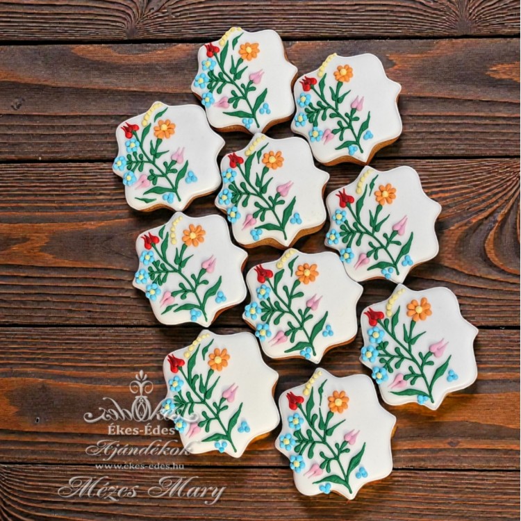 Kalocsai mintás mini mézeskalács – Magyar szuvenír és ajándék