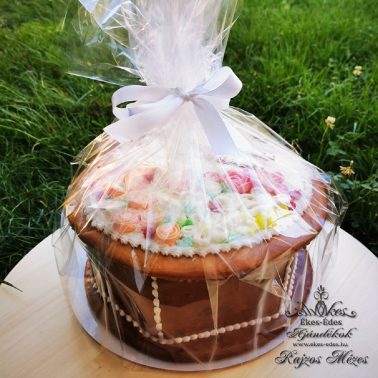 Pasztell virágos mézeskalács doboz 