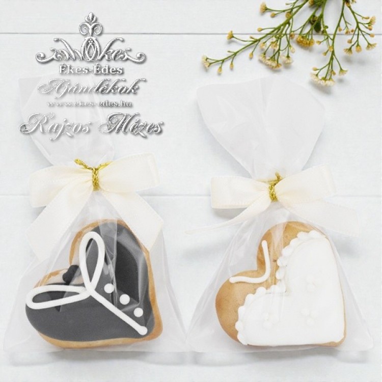 Menyasszony vőlegény mini szív