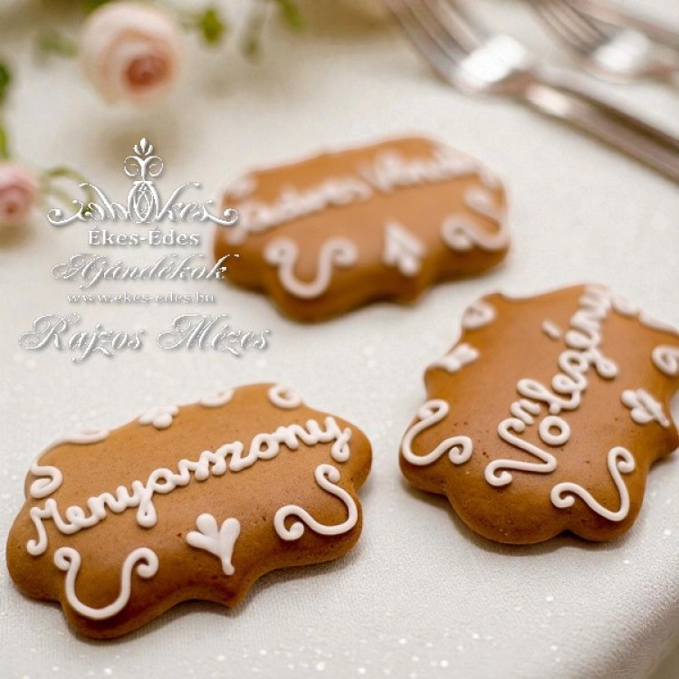 Ültető kártya mézeskalácsból