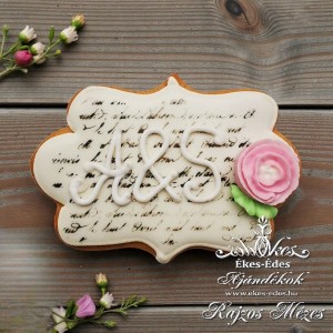 Vintage rózsás köszönetajándék