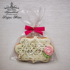 Vintage rózsás köszönetajándék